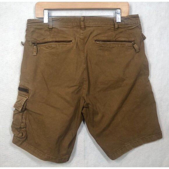Orvis Cargo Shorts Utilitary Military Fishing Outdoors 2LM0 Tan Brown Men's 34 - Picture 2 of 9